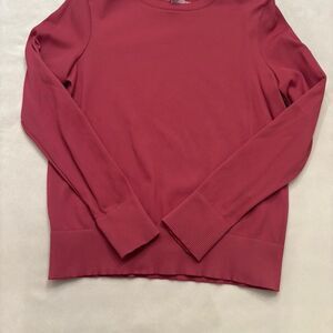 Zella Women’s Dark Cherry Red Long Sleeve Crewneck | Activewear | Size M
